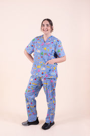 Speech Pathology  – Unisex Printed Scrub Top