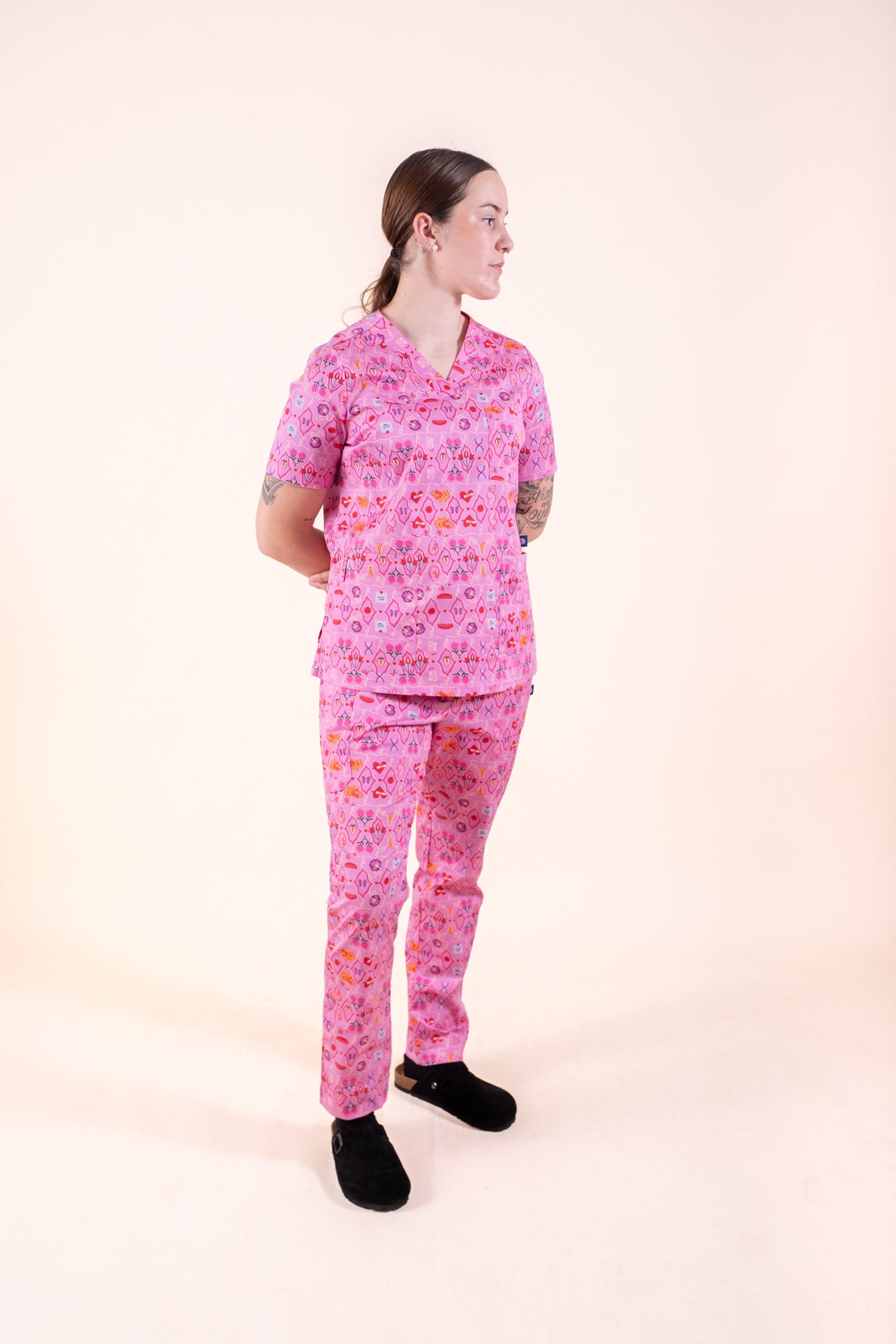 Midwifery - Womens Printed Scrub Top