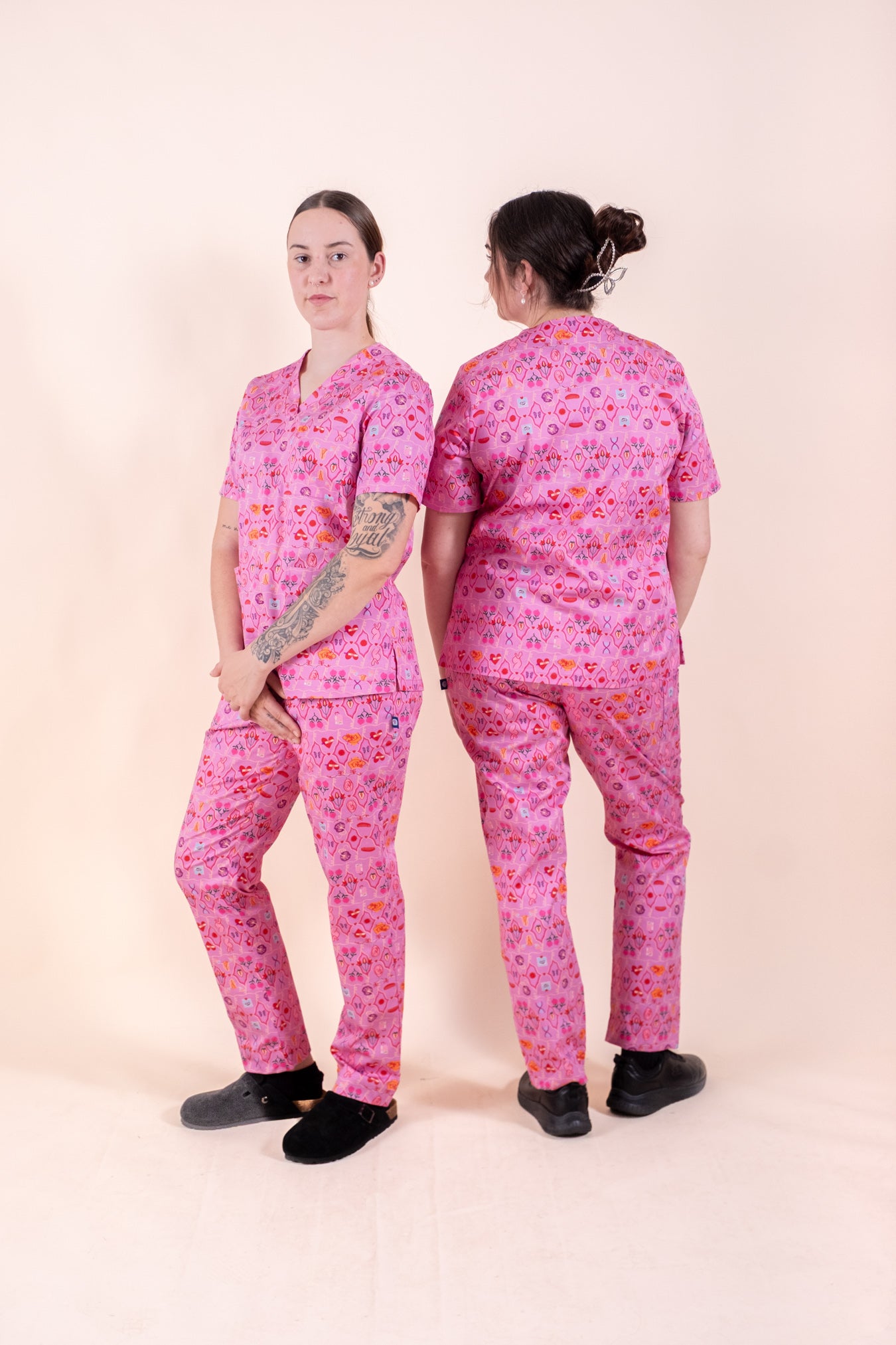Midwifery - Womens Printed Scrub Top