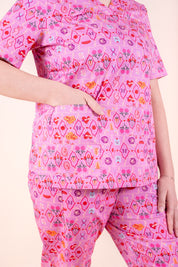 Midwifery - Womens Printed Scrub Top