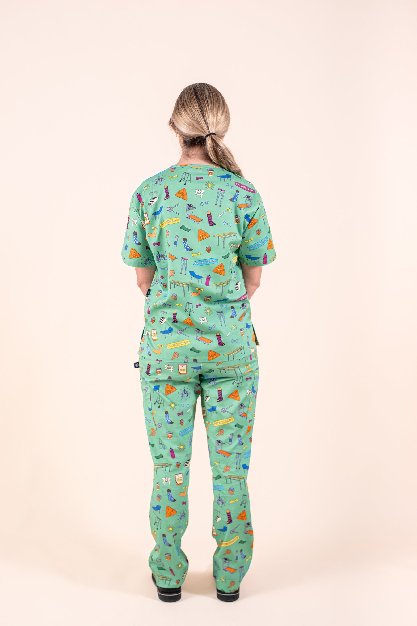Physiotherapy – Unisex Printed Scrub Top
