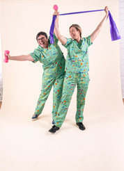 Physiotherapy – Unisex Printed Scrub Top