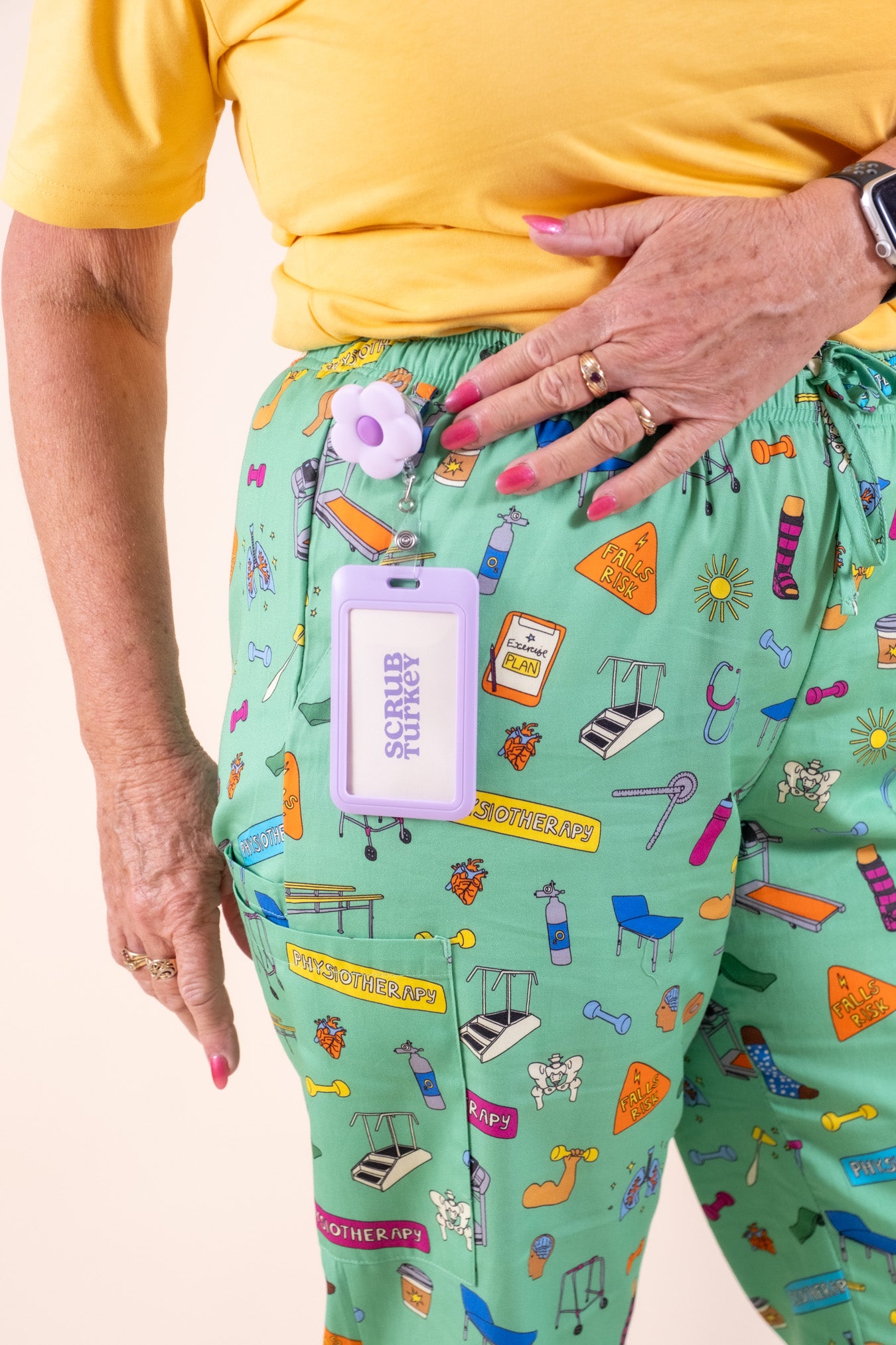 Physiotherapy – Unisex Printed Scrub Pant