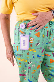 Physiotherapy – Unisex Printed Scrub Pant