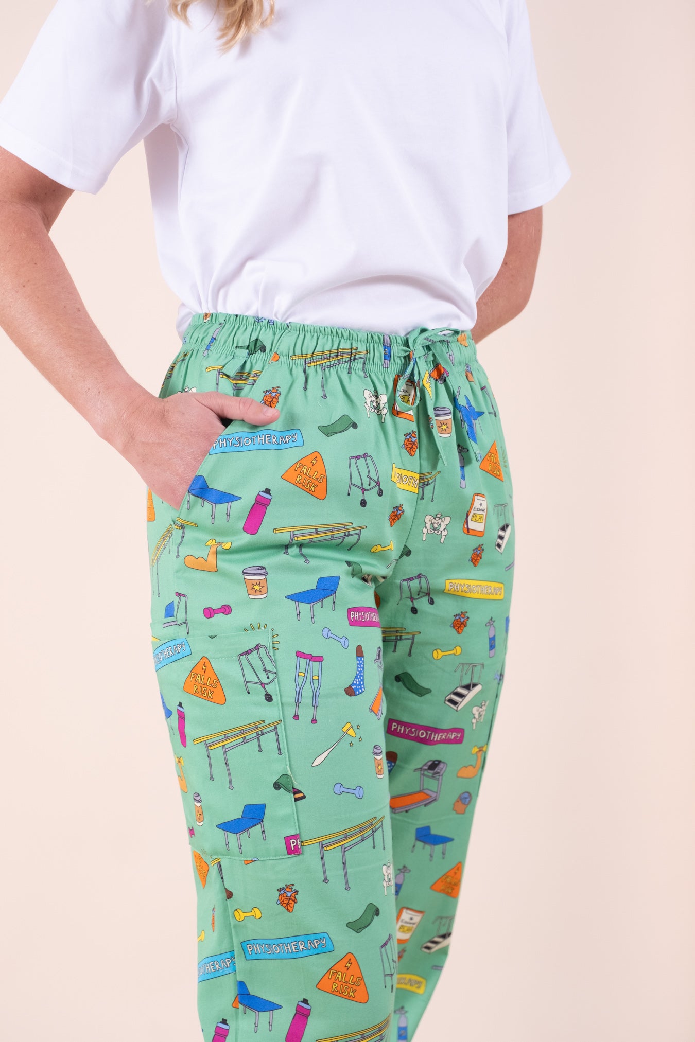 Physiotherapy – Unisex Printed Scrub Pant