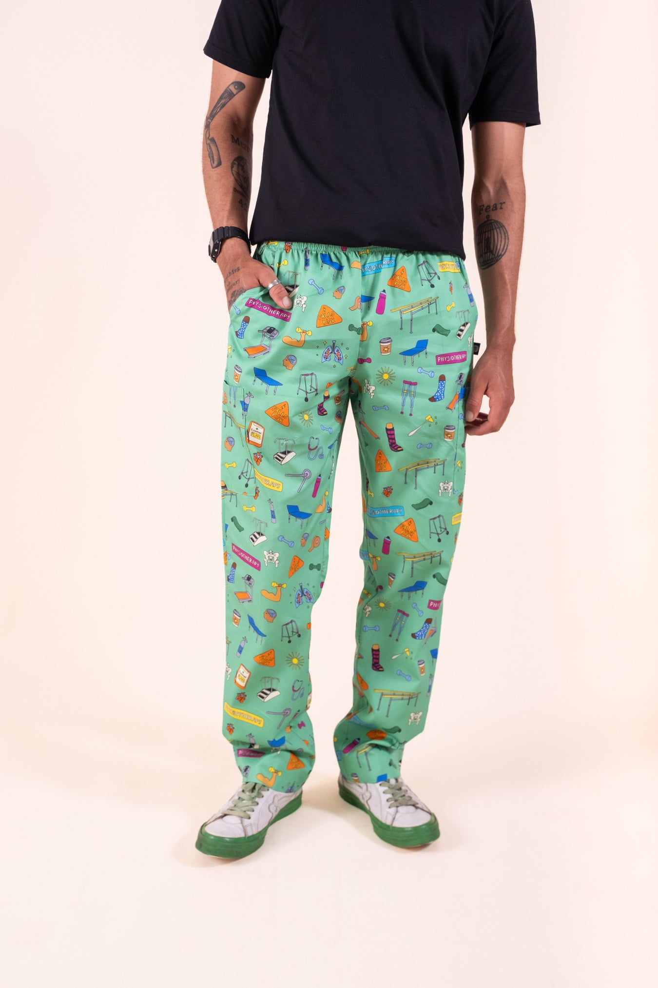 Physiotherapy – Unisex Printed Scrub Pant