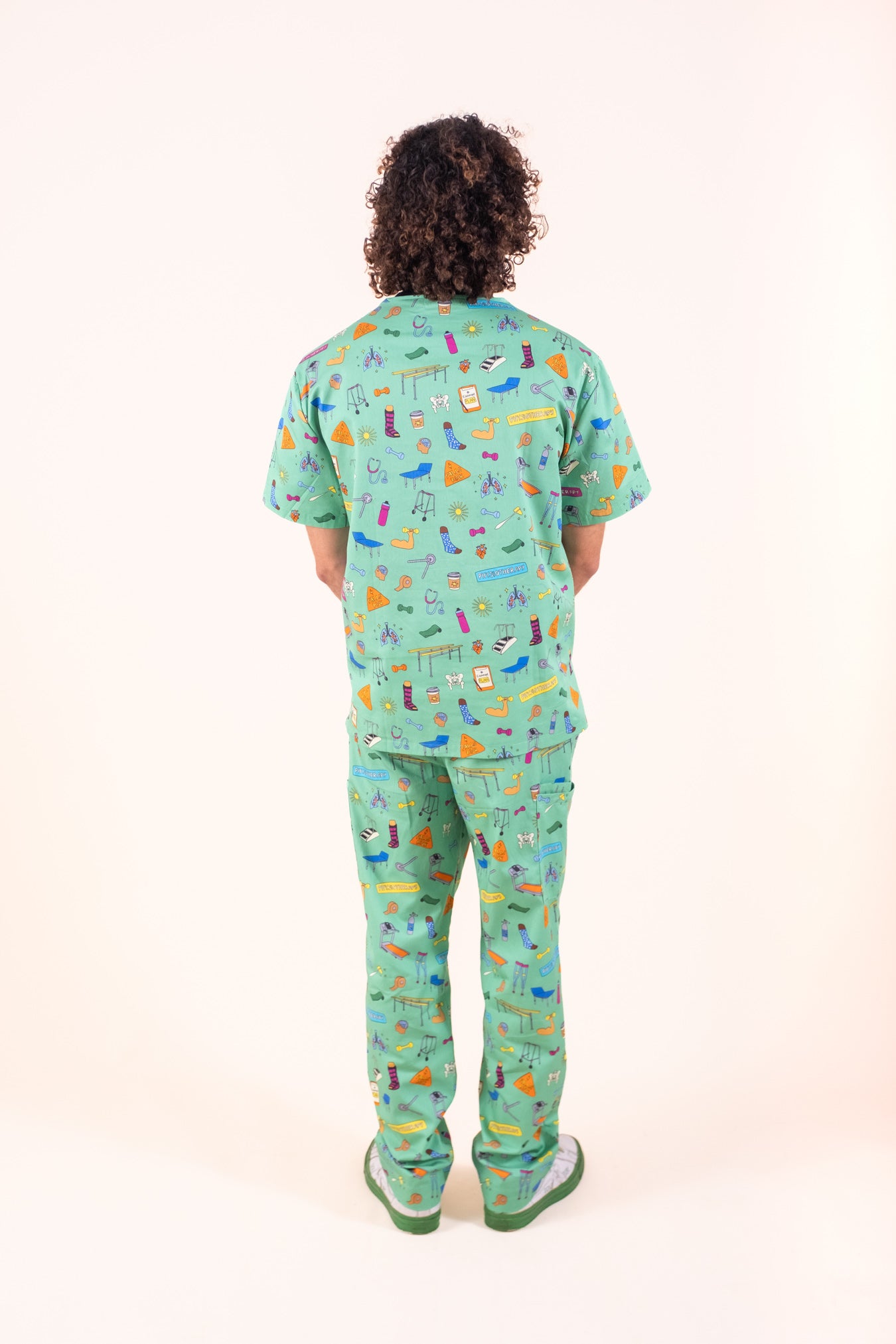 Physiotherapy – Unisex Printed Scrub Top