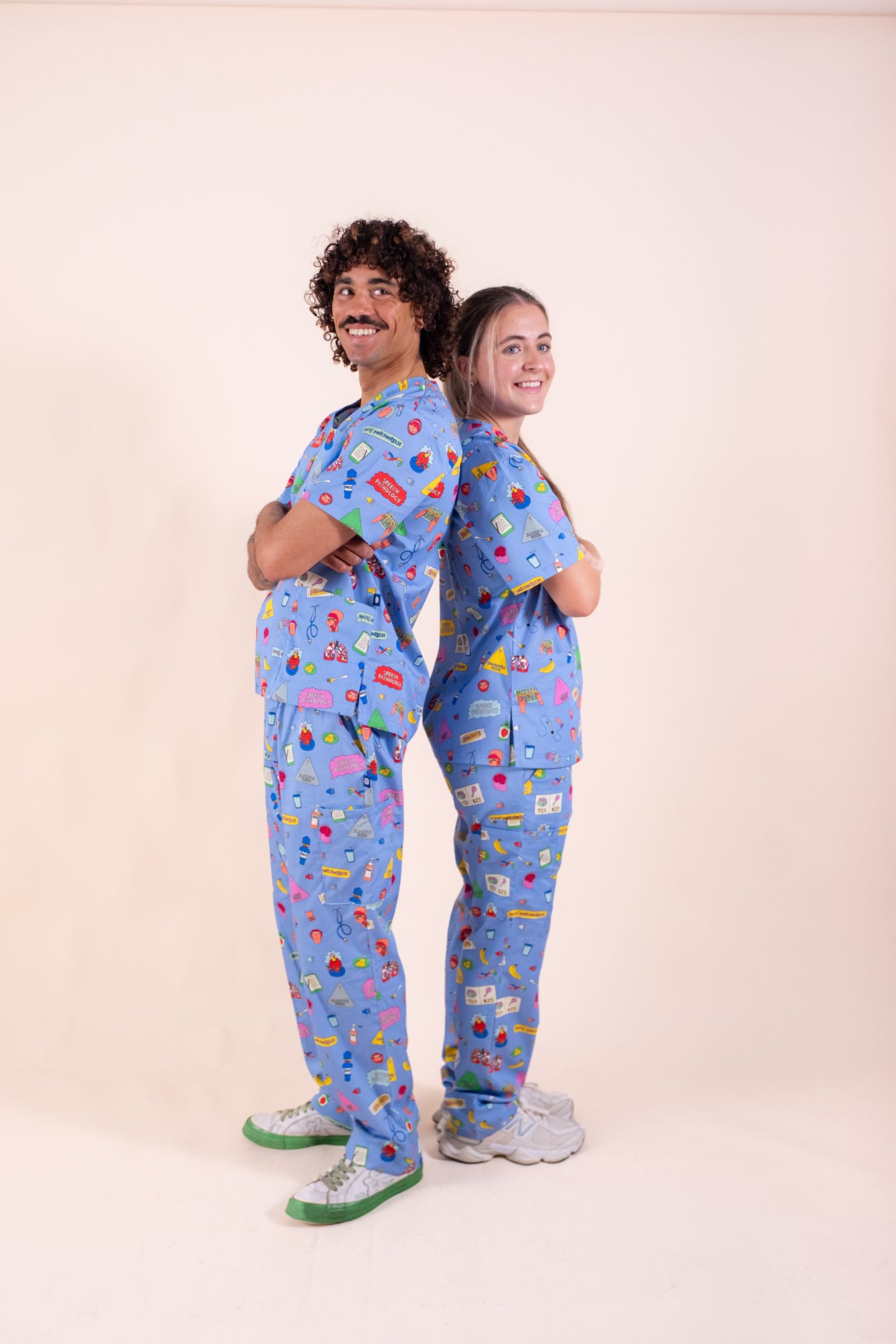 Speech Pathology  – Unisex Printed Scrub Top