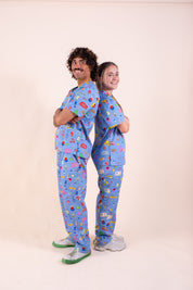 Speech Pathology  – Unisex Printed Scrub Top