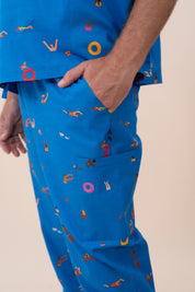 Summer Swims - Unisex Printed Scrub Pants