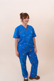 Summer Swims - Unisex Printed Scrub Top