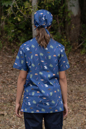 Bush Friends - Printed Scrub Cap- Midnight