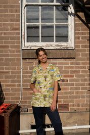 On The Farm - Unisex Printed Scrub Top
