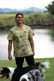 On The Farm - Unisex Printed Scrub Top