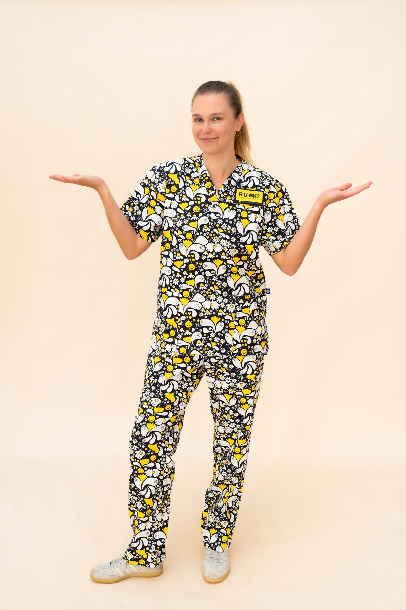 Pre-Order RU OK? – Unisex Printed Scrub Pant