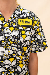 Pre-Order RU OK?– Unisex Printed Scrub Top