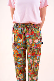 Tropical Splendour – Unisex Printed Scrub Pants