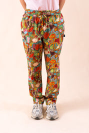 Tropical Splendour - Women's Premium Printed Scrub Pants