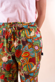 Tropical Splendour - Women's Premium Printed Scrub Pants