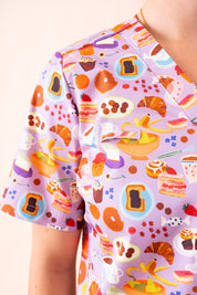 Sweet Treats - Women's Premium Printed Scrub Top