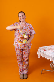 Sweet Treats - Women's Premium Printed Scrub Pants