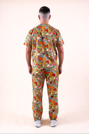Tropical Splendour – Unisex Printed Scrub Top