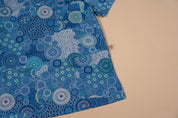 Seaside Healing Blue - Women's Printed Scrub Top