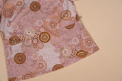 Seaside Healing Blush - Women's Printed Scrub Top
