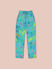 Rock Pool - Unisex Printed Scrub Pants