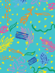 Rock Pool - Unisex Printed Scrub Top