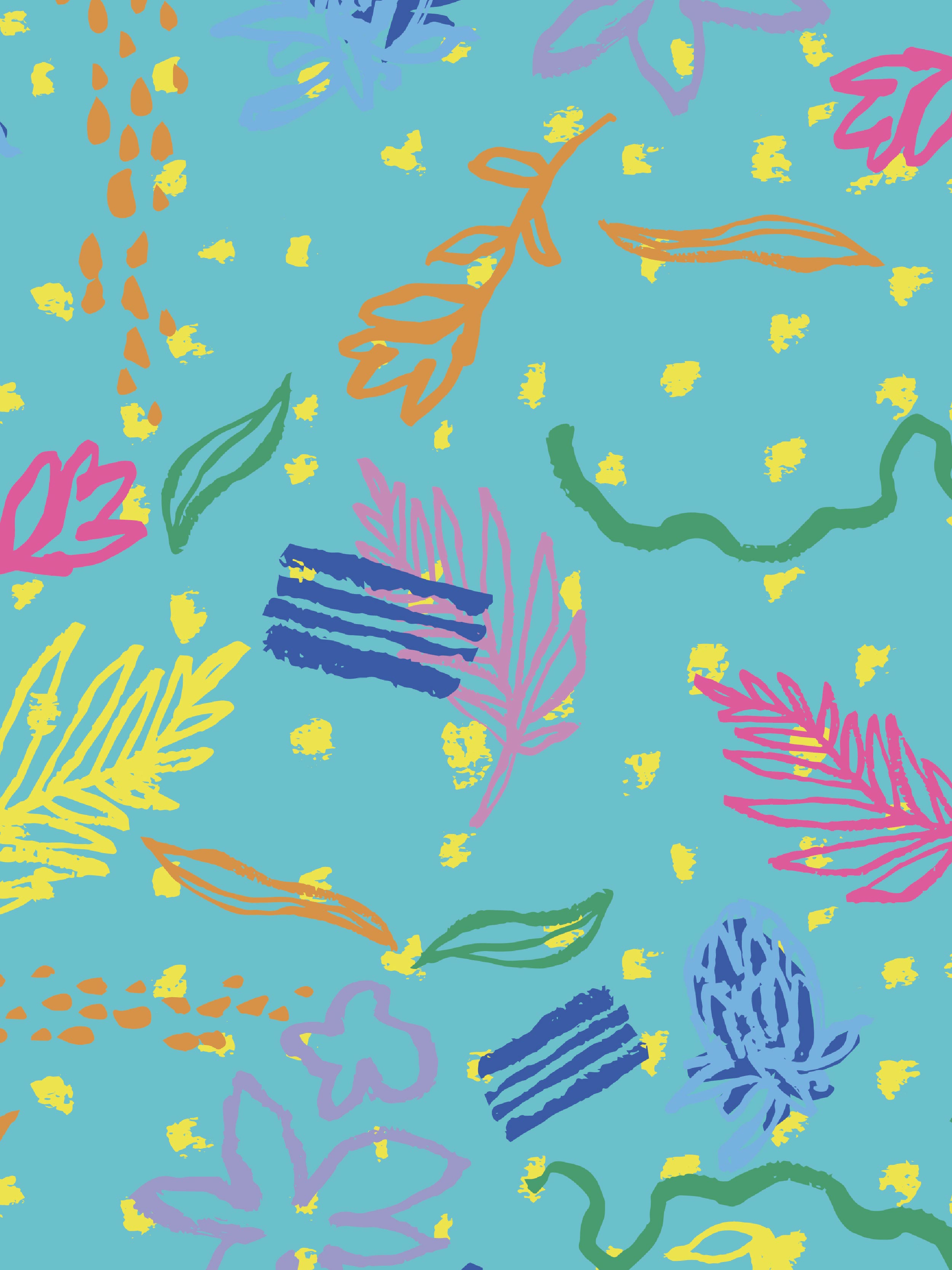 Rock Pool - Unisex Printed Scrub Top