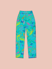 Rock Pool - Unisex Printed Scrub Pants