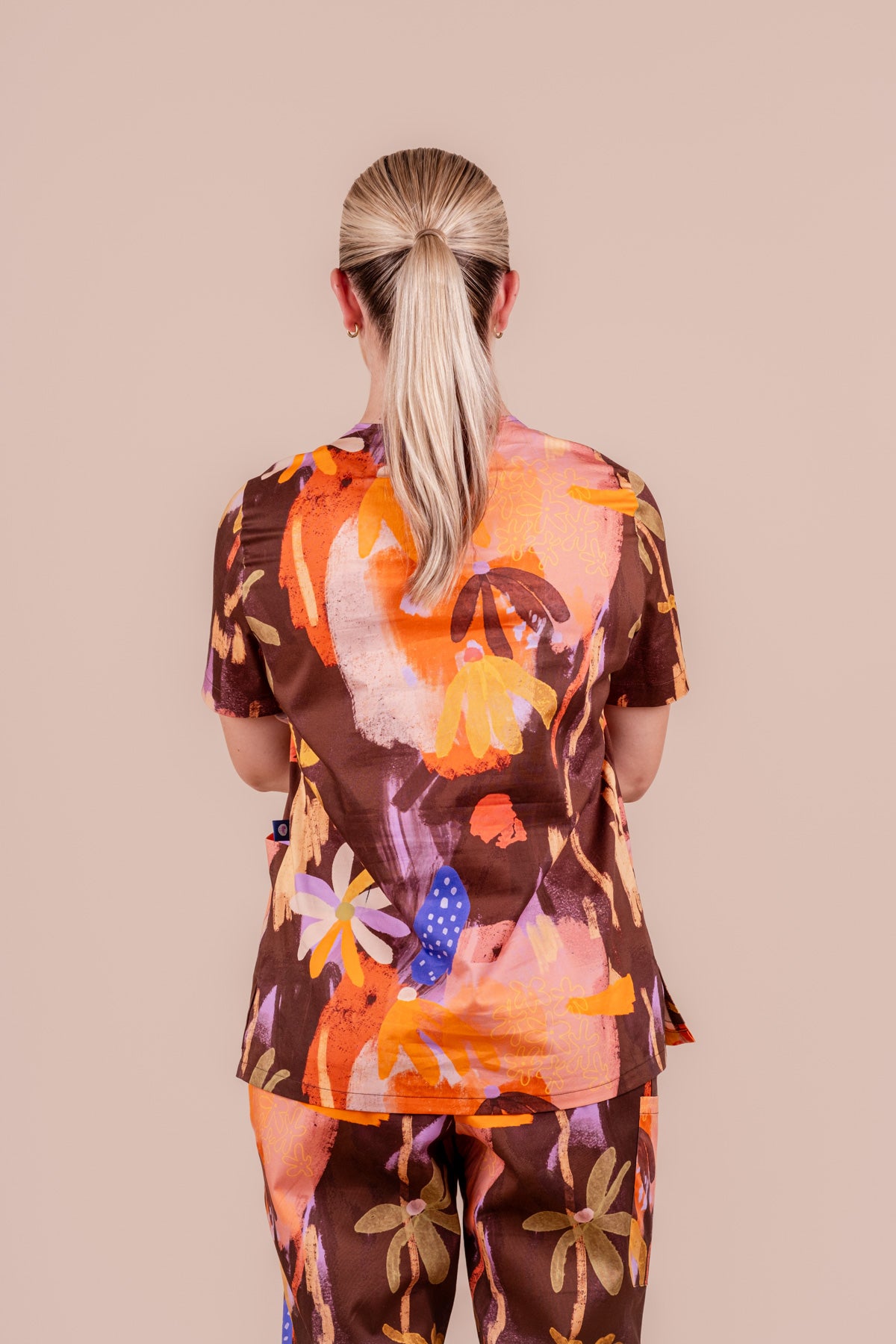 Picnic - Women's Printed Scrub Top