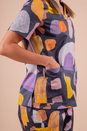 Landscape - Women's Printed Scrub Top