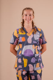 Landscape - Women's Printed Scrub Top