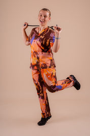 Picnic - Women's Printed Scrub Top