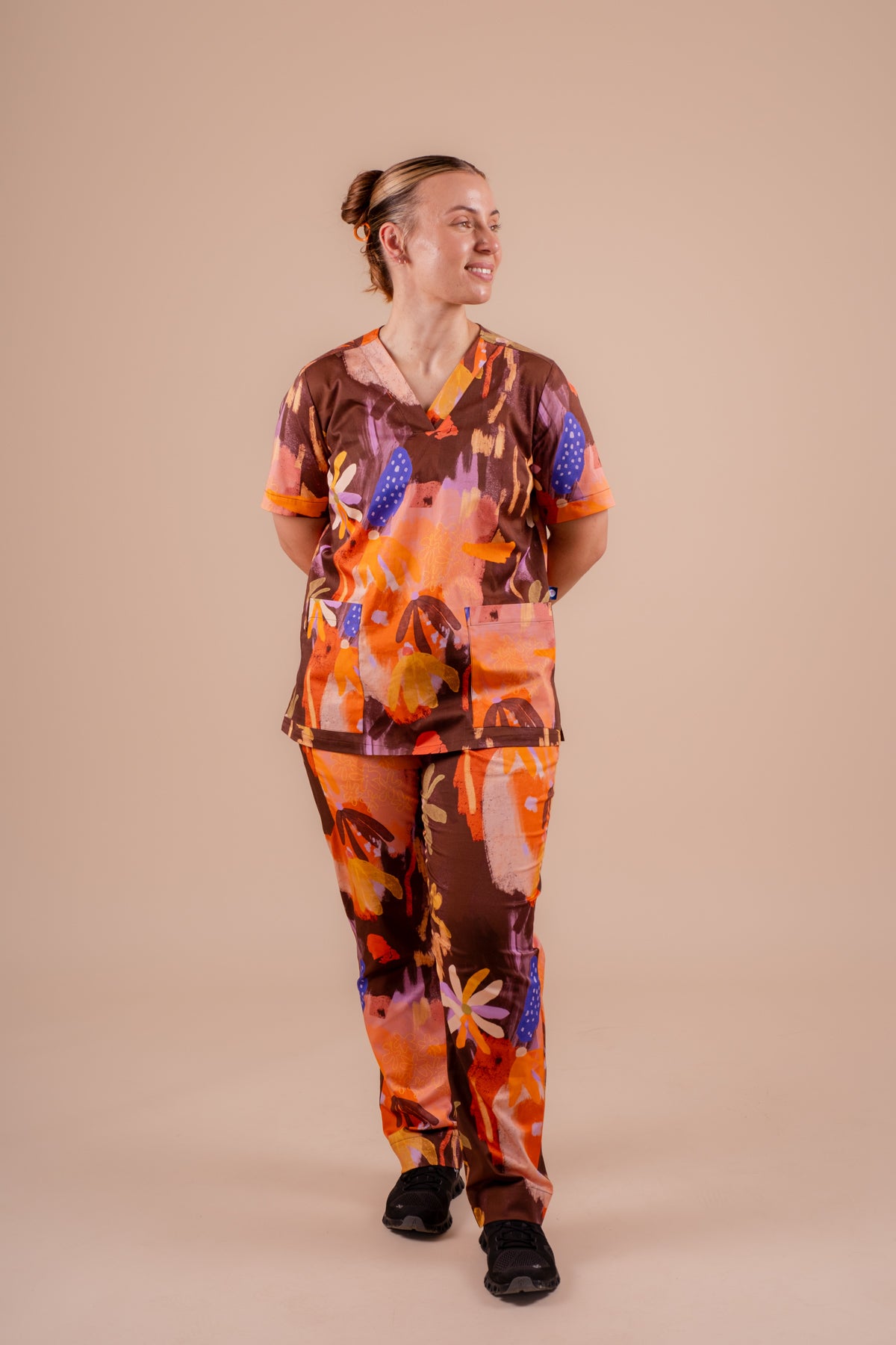 Picnic - Women's Printed Scrub Top