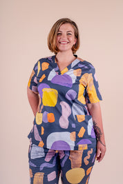 Landscape - Women's Printed Scrub Top