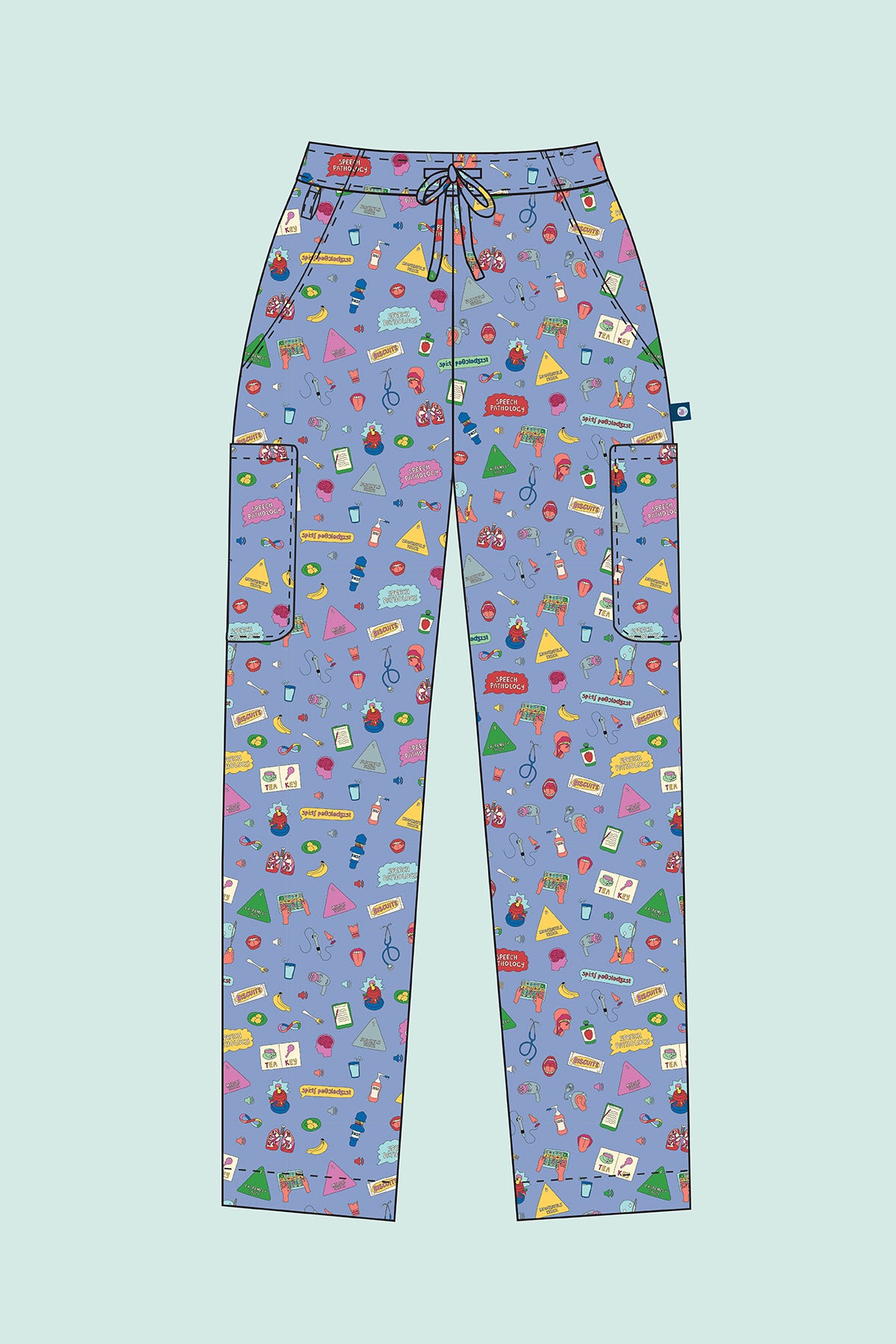 Speech Pathology – Unisex Printed Scrub Pant