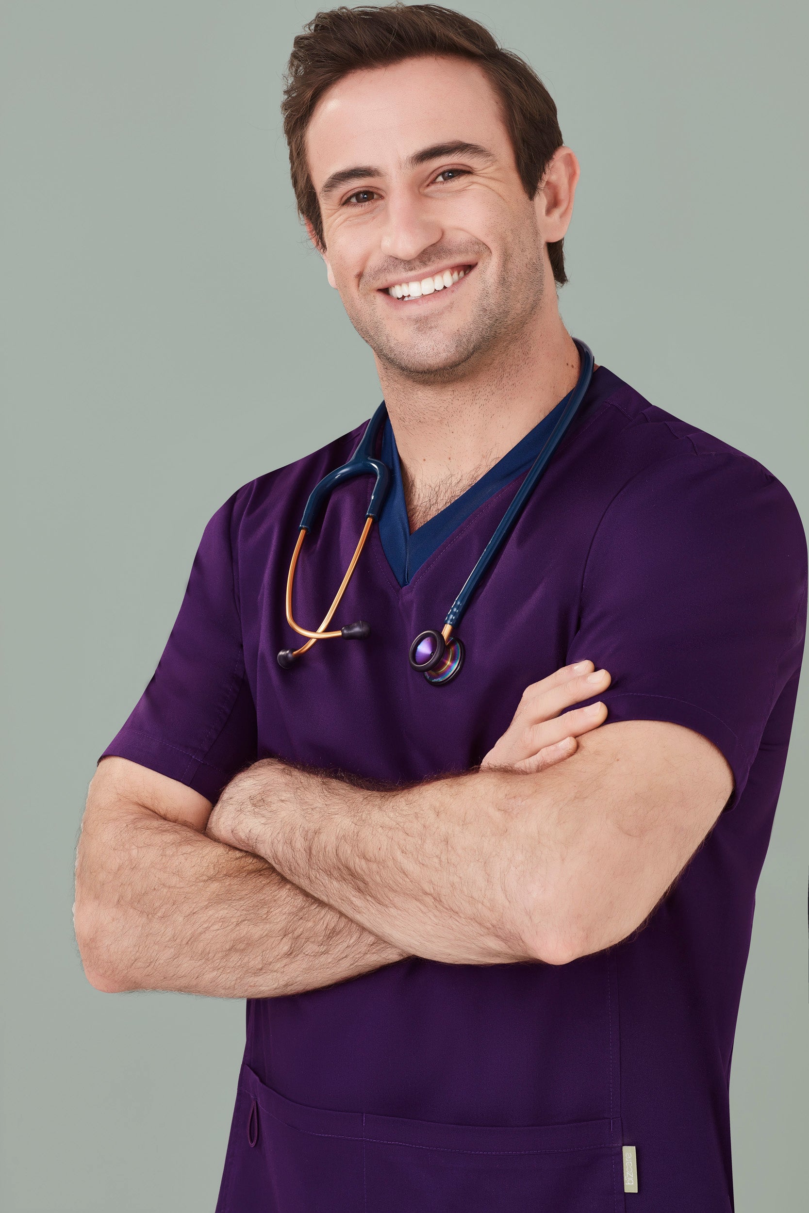 Mens Riley Stretch Scrub Top CST043MS