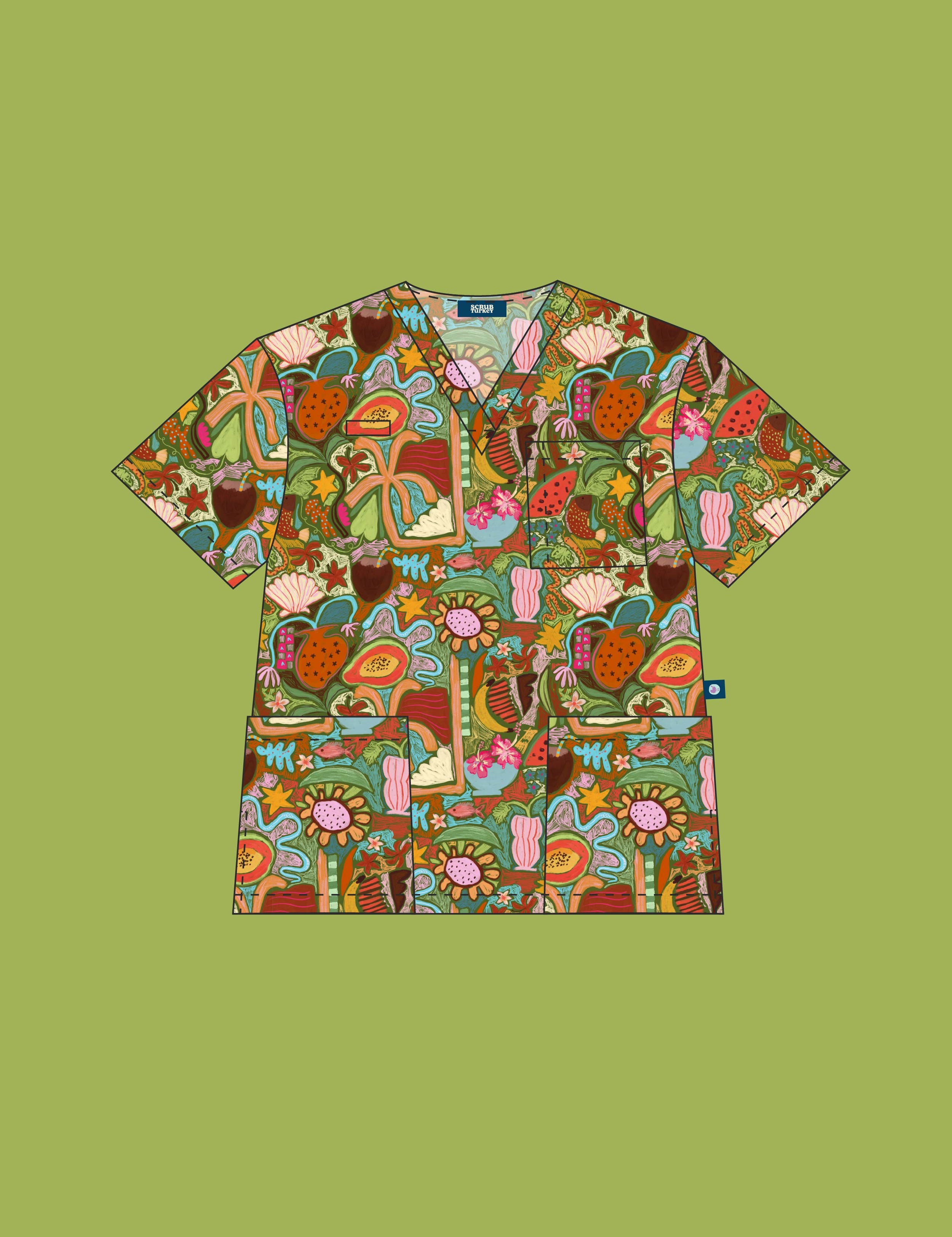 Tropical-Splendour-Scrub-Turkey-Scrubs-Style-Drawings-Unisex_and_womens-05.jpg