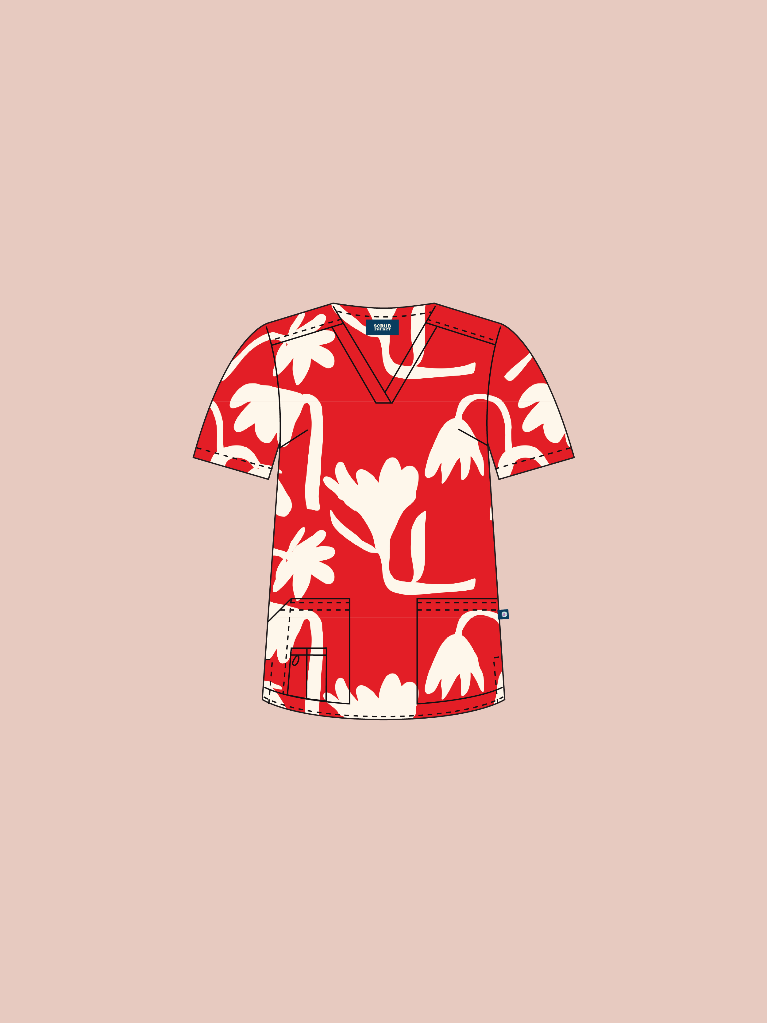 Tulip - Women's Printed Scrub Top