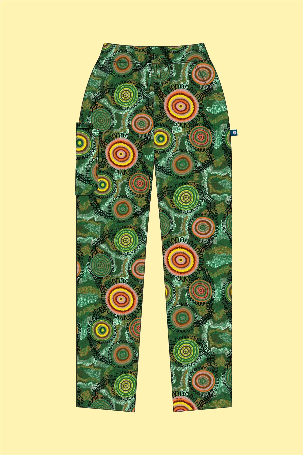 Pre-Order Birthing Grounds - Women's Premium Printed Scrub Pants