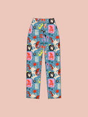 Dogs & Cats in Boots - Unisex Printed Scrub Pants