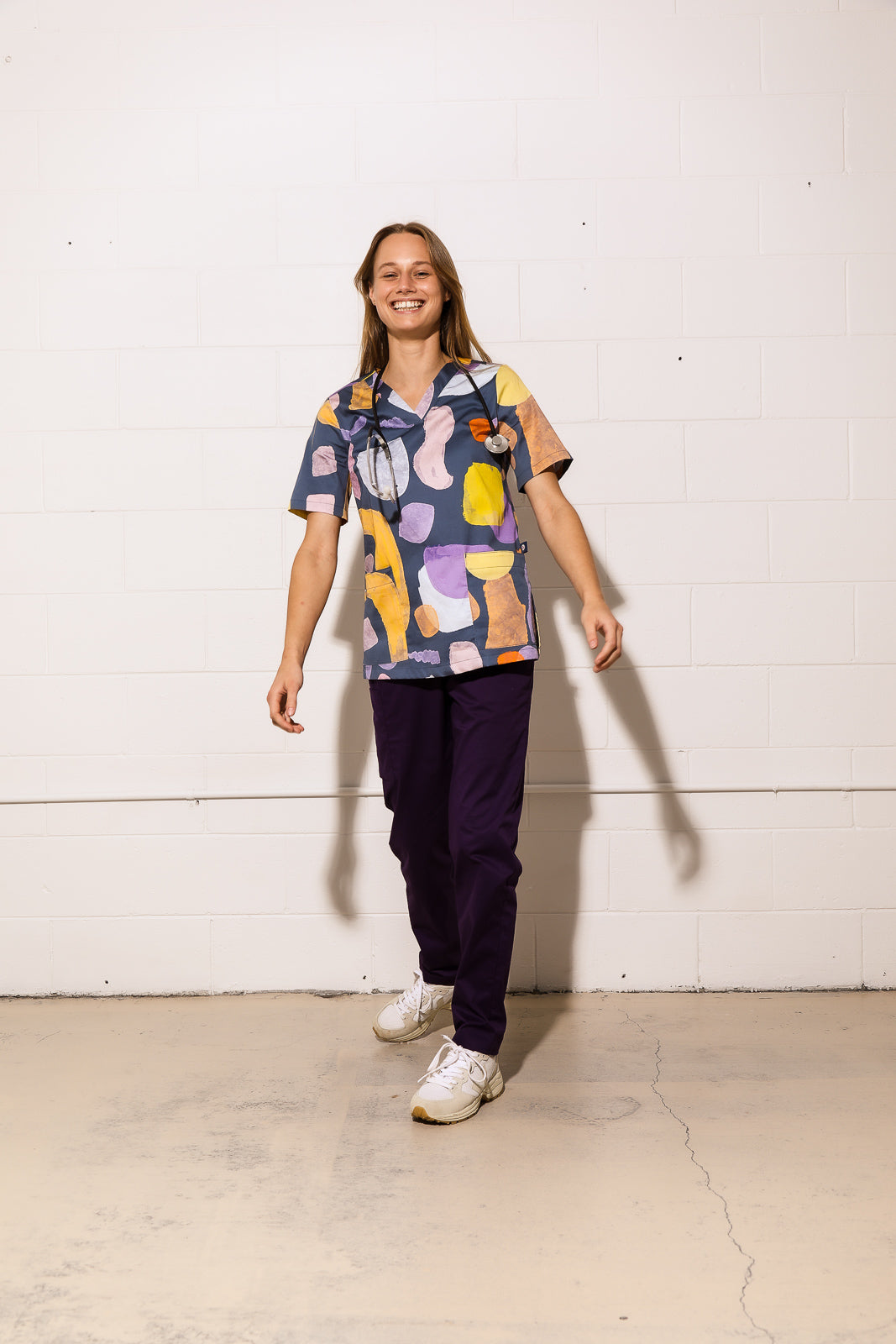 Landscape - Women's Printed Scrub Top