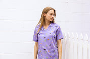 Bush Friends Lilac - Women's Printed Scrub Top
