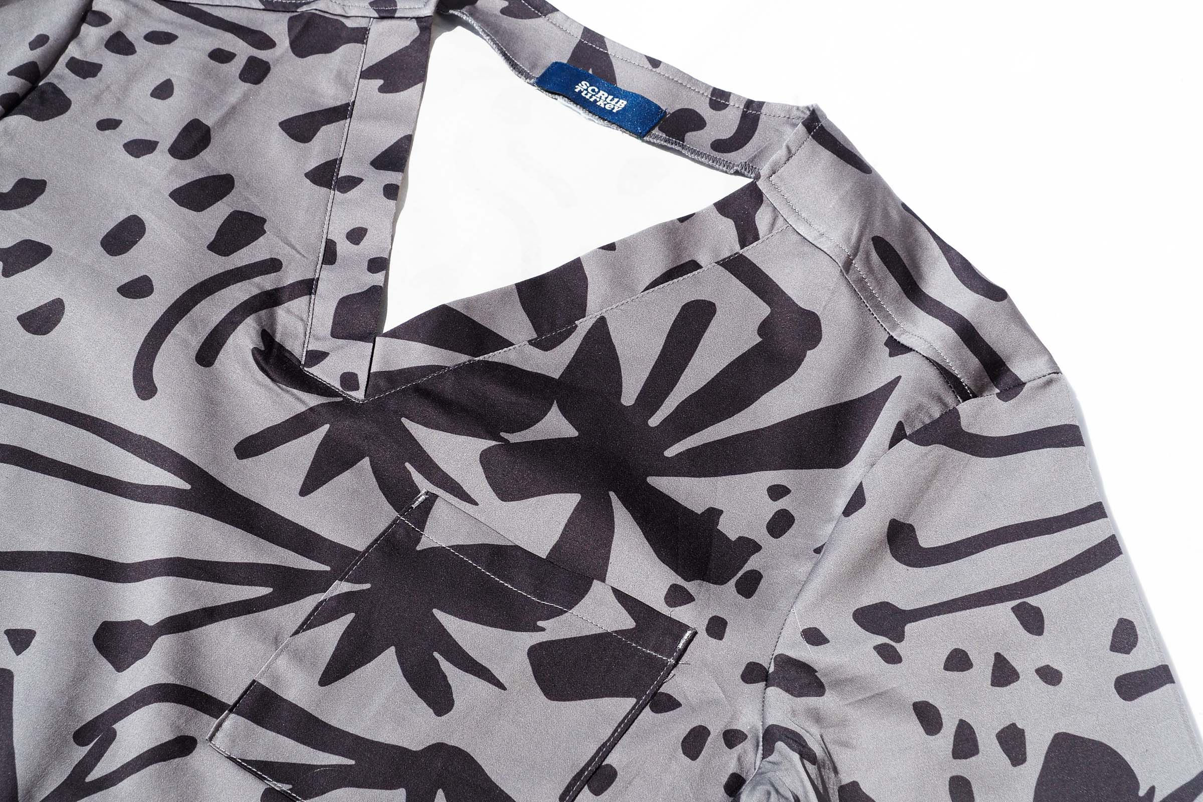 Storm Bush - Unisex Printed Scrub Top