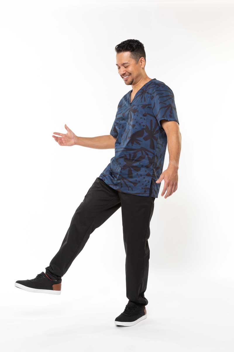 Midnight Bush - Unisex Printed Scrub Top