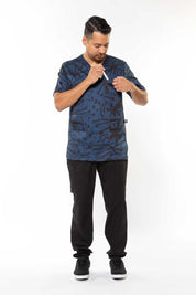 Midnight Bush - Unisex Printed Scrub Top