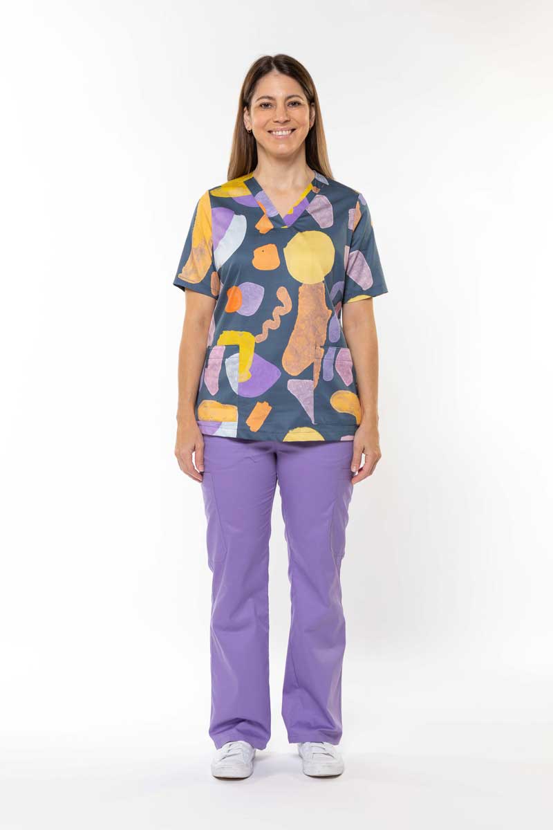 Landscape - Women's Printed Scrub Top